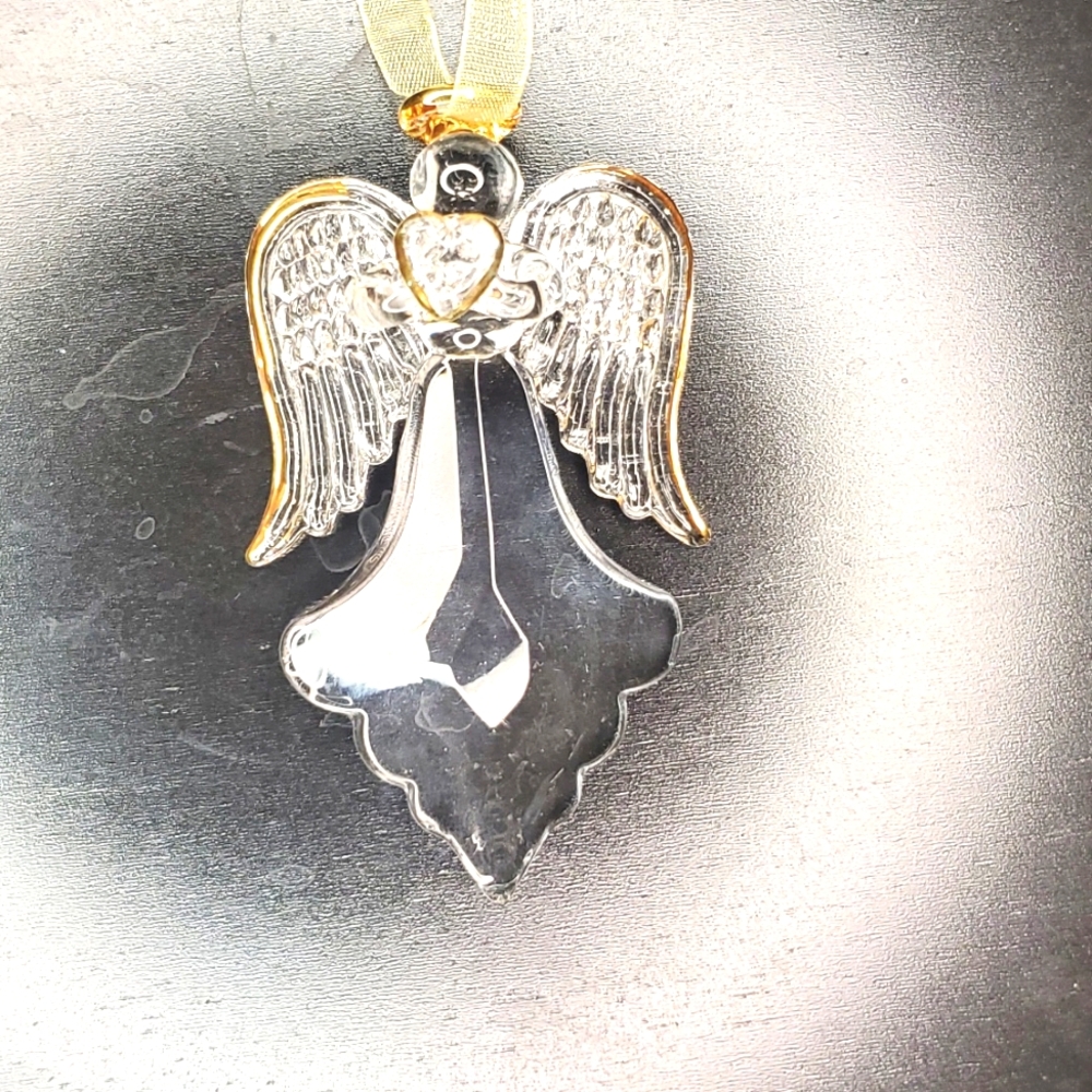 Glass angel 3.5inches ornament